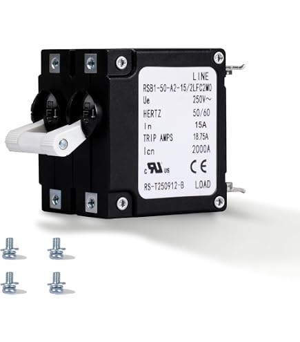 Magnetic Hydraulic Circuit Breaker, A Series, 30 A, 2 Pole, 277 V